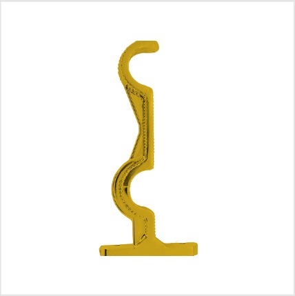 [SOPDOR004] SOPORTE DOBLE DORADO 1"*