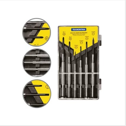 [DESTRA001] JUEGO D/DESTORNILLADOR RELOJERO TRAMONTINA 6PZS 41905/306
