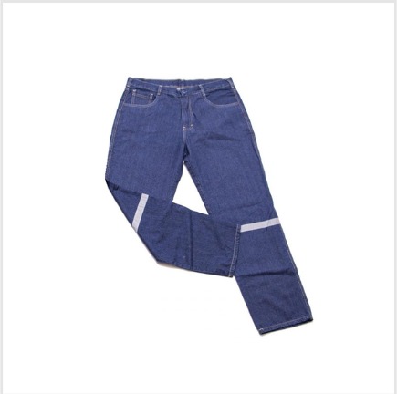 [PANJEM010] PANTALON EN INDIGO 14OZ PRELAVADO CON 2 CINTA REFL