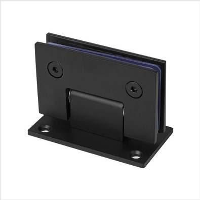 [BISNEG001] BISAGRA PARED VIDRIO NEGRO 