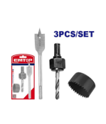 [SACTOP001] SIERRA SACABOCADOS EN JUEGO 3PCS 7/8 PARA MADERA EMTOP