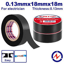 [CINEMT001] CINTA AISLANTE PVC NEGRA PROTECCION 0,13MMX18MMX18M EMTOP